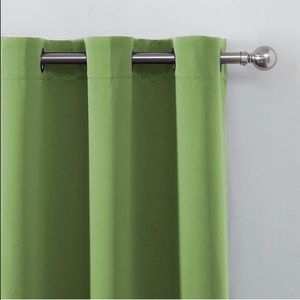 Pair LEMOMO Light Green Blackout Curtains 52 x 84